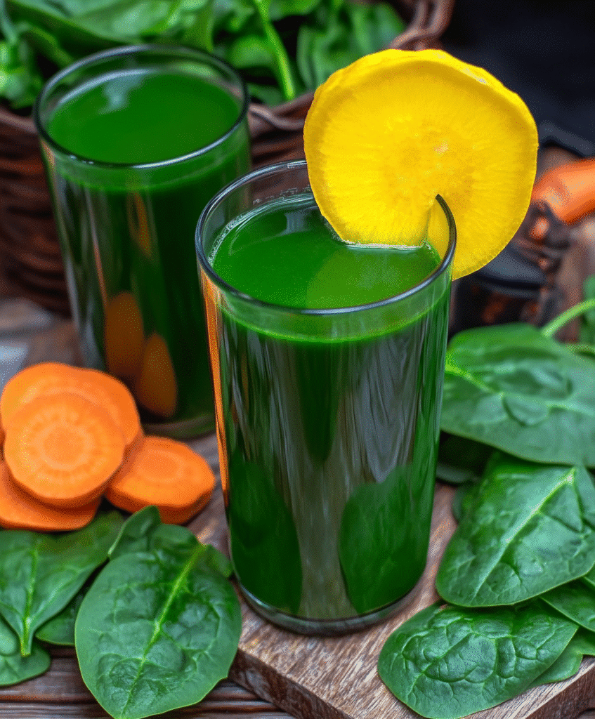 Carrot Spinach Juice Recipe: A Nutritious Boost to Your Day 6 blending carrot spinach juice.jpg
