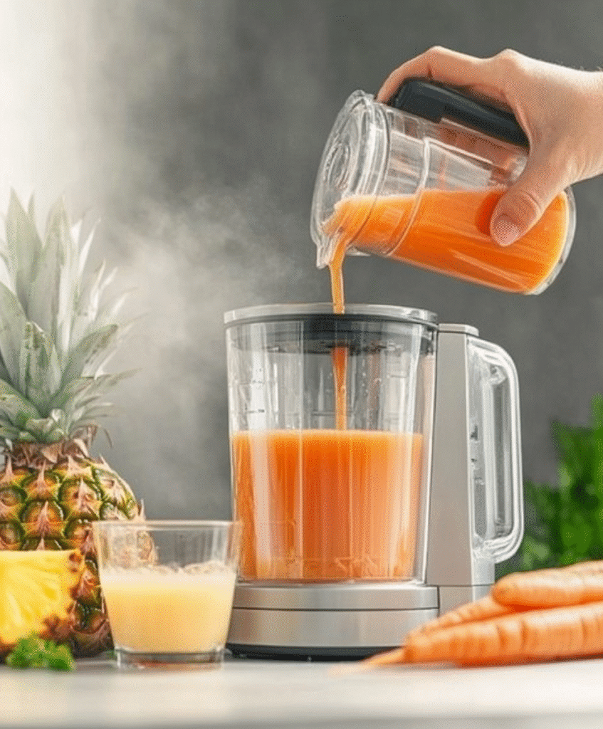 Pineapple Carrot Juice Recipe – Fresh, Sweet & Super Easy 6 juicing pineapple and carrot