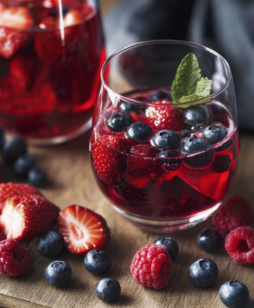 Lush berry juice recipe – vibrant and refreshing antioxidant-packed drink.
