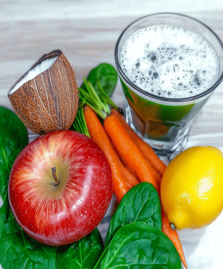 Carrot Spinach Juice Recipe