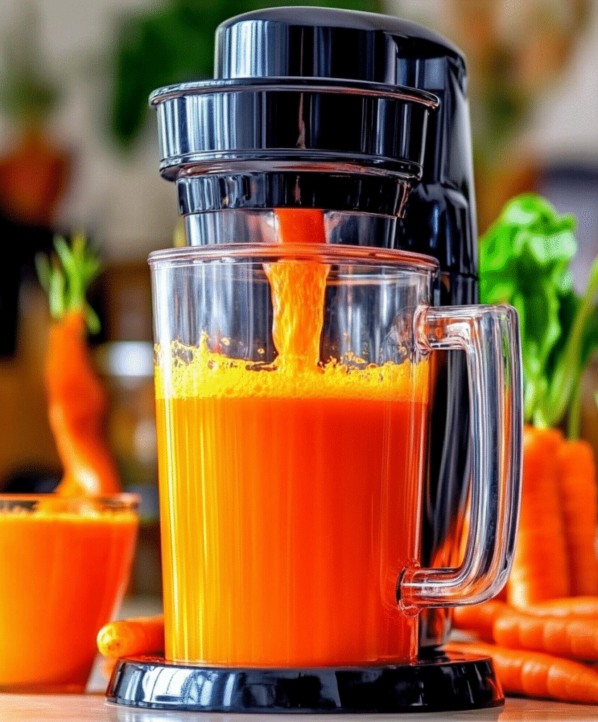 Carrot Spinach Juice: A Nutrient-Packed Drink to Boost Your Health 6 maty recipes Juicing carrots and spinach in a modern juicer. 7bd77f11 50d8 46b5 9259 6a4c5c3c36a5 3