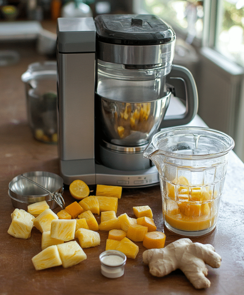 Pineapple Carrot Juice Recipe – Fresh, Sweet & Super Easy 5 ingredients for pineapple carrot juice recipe