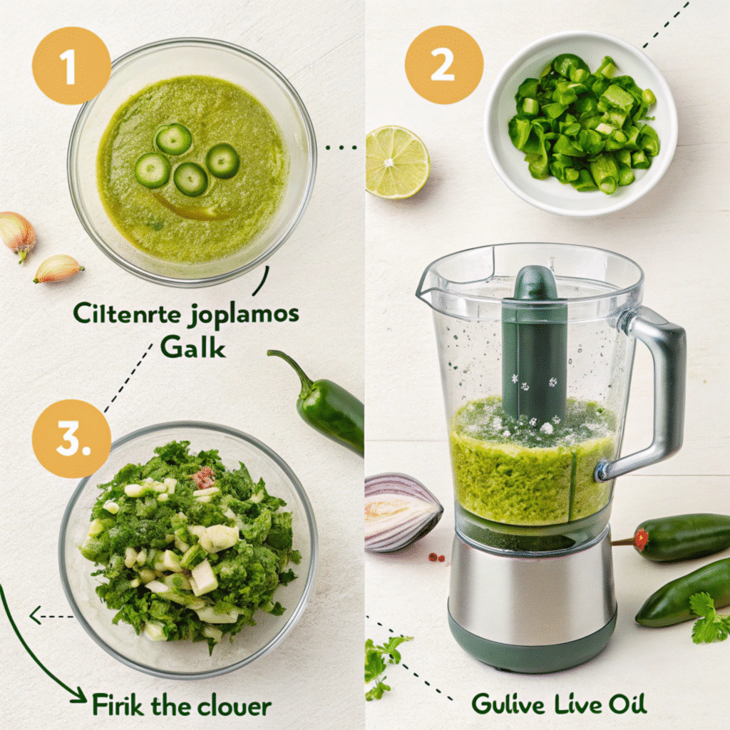 Mamacitas Green Sauce Recipe 3 Making Mamacita’s Green Sauce in a Blender