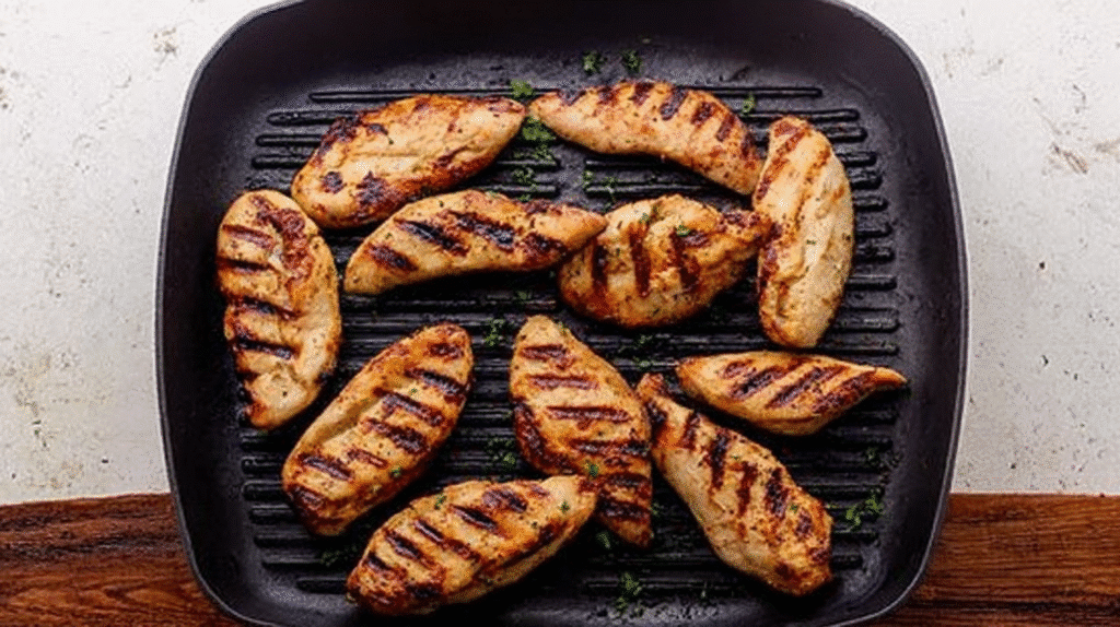 Grilled Chicken Strips: A Quick and Flavorful Delight 6 Grilled Chicken Strips Cooking Process