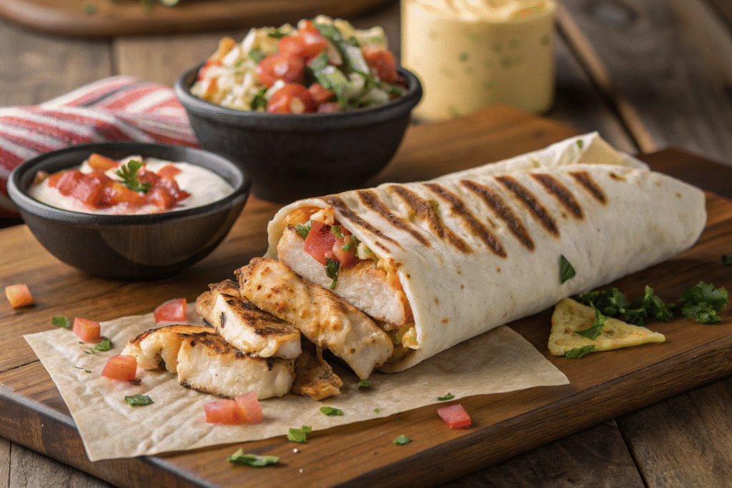 Grilled Stuffed Chicken Burrito Taco Bell copycat recipe