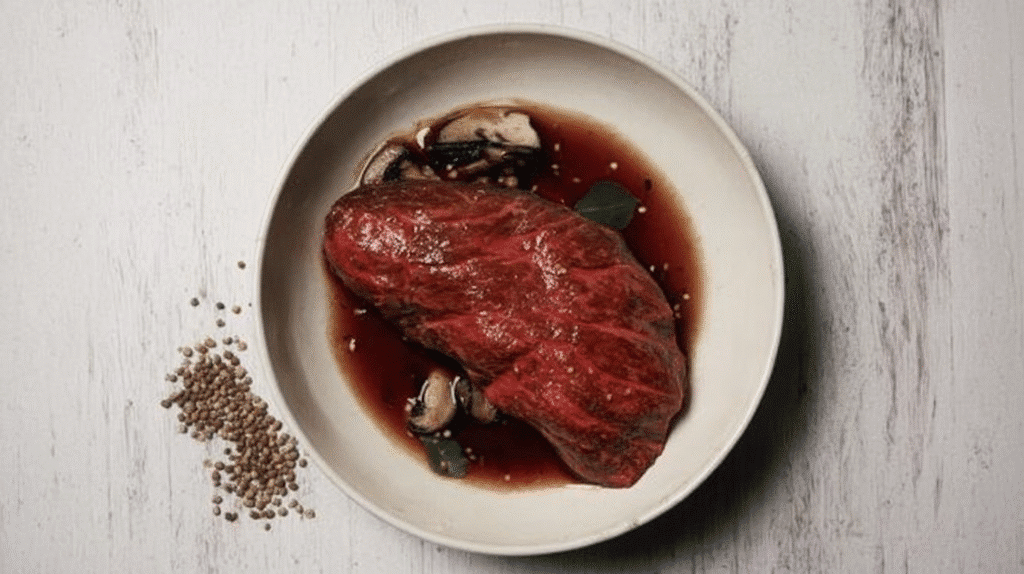 Denver Steak 5 Denver steak with olive oil, garlic, and herbs