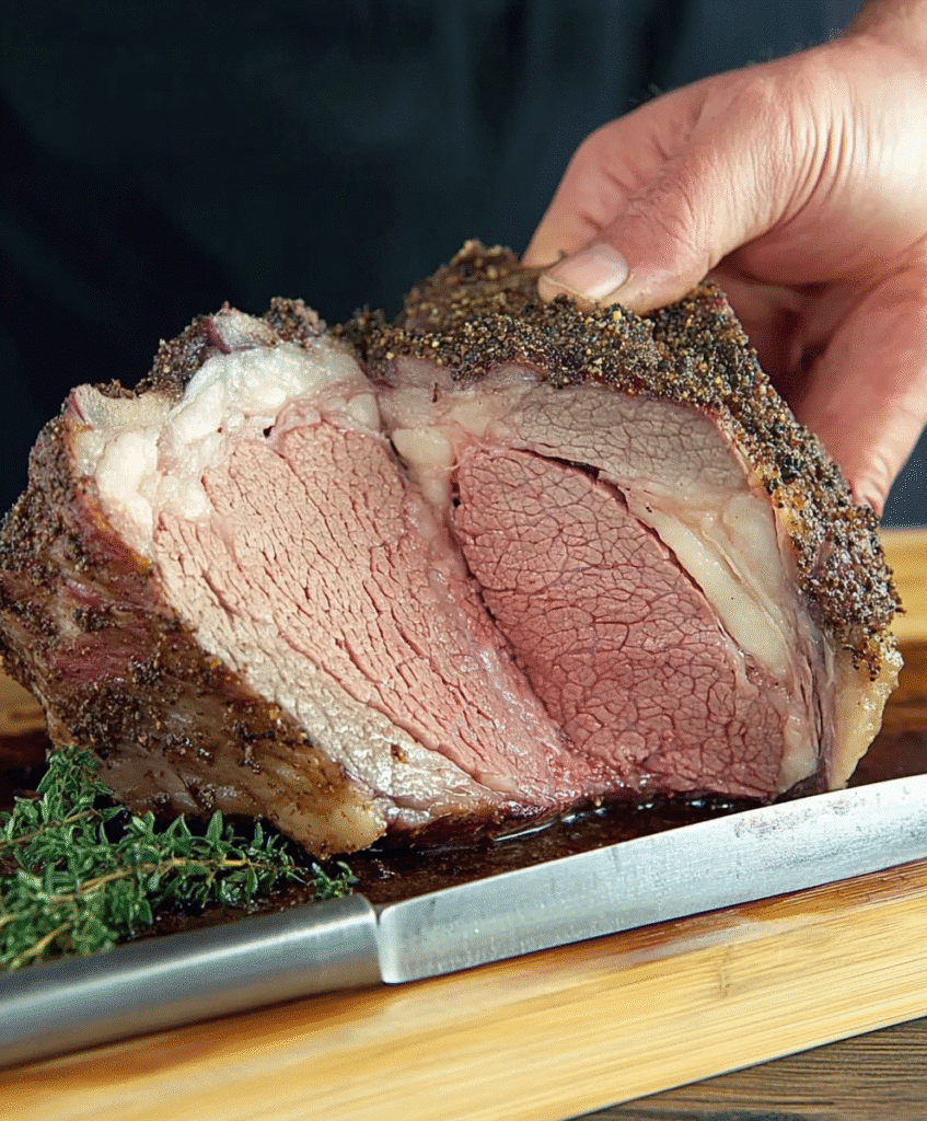 How to Cook Prime Rib on the Grill: A Perfectly Grilled Feast 6 maty recipes httpss.mj .runngTGCTfFhs0 Close up image of someo 24df1411 782b 4366 ac18 03b410be53ac 0