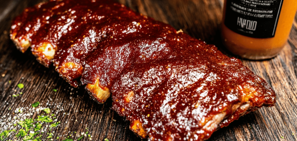 Perfectly smoked baby back 321 ribs with BBQ glaze