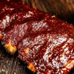 321 Ribs 4 Perfectly smoked baby back 321 ribs with BBQ glaze