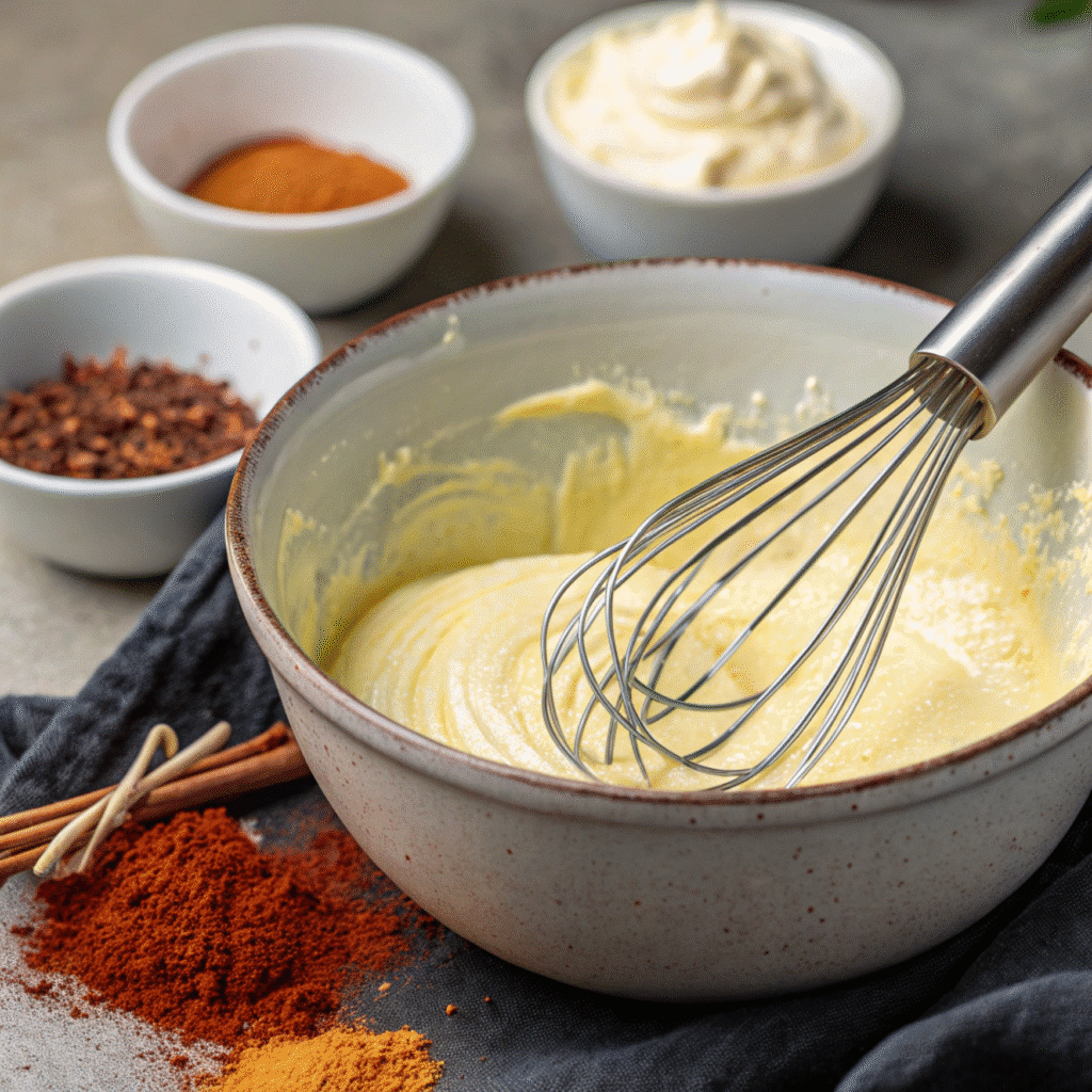 Lotus Seafood Crack Sauce Recipe 4 Making Lotus Seafood Crack Sauce with butter and mayonnaise