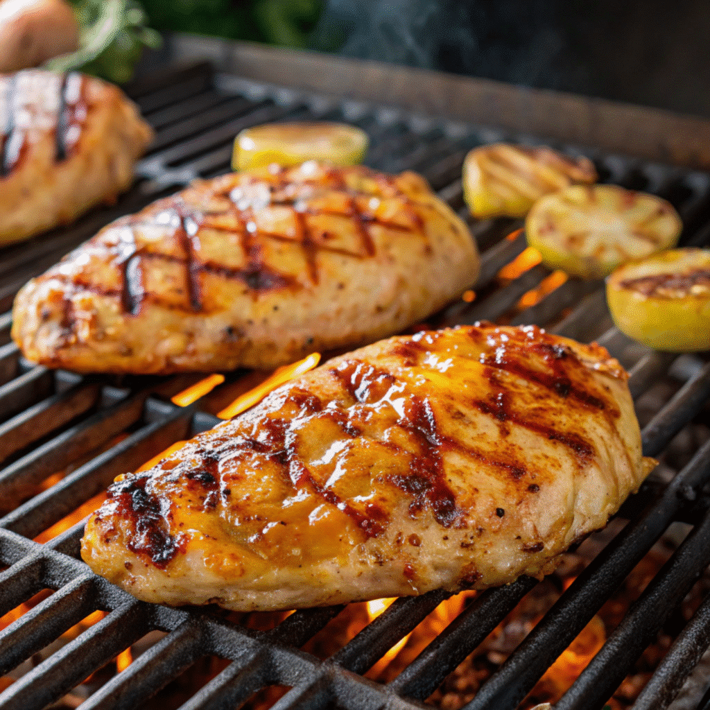 Robert Rothschild Pineapple Habanero Sauce 3 Grilling chicken with Robert Rothschild Pineapple Habanero Sauce glaze
