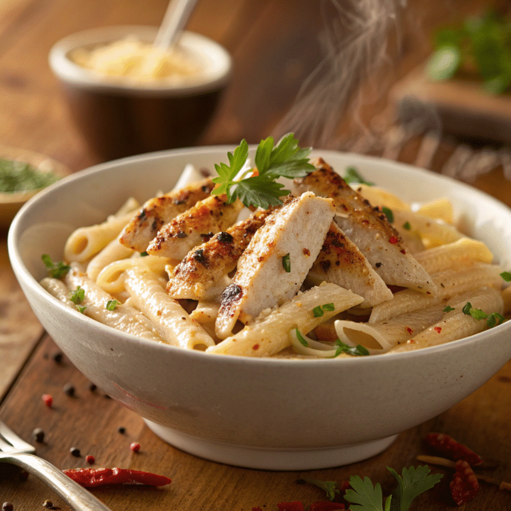 Voodoo pasta Dave and Busters creamy Cajun recipe