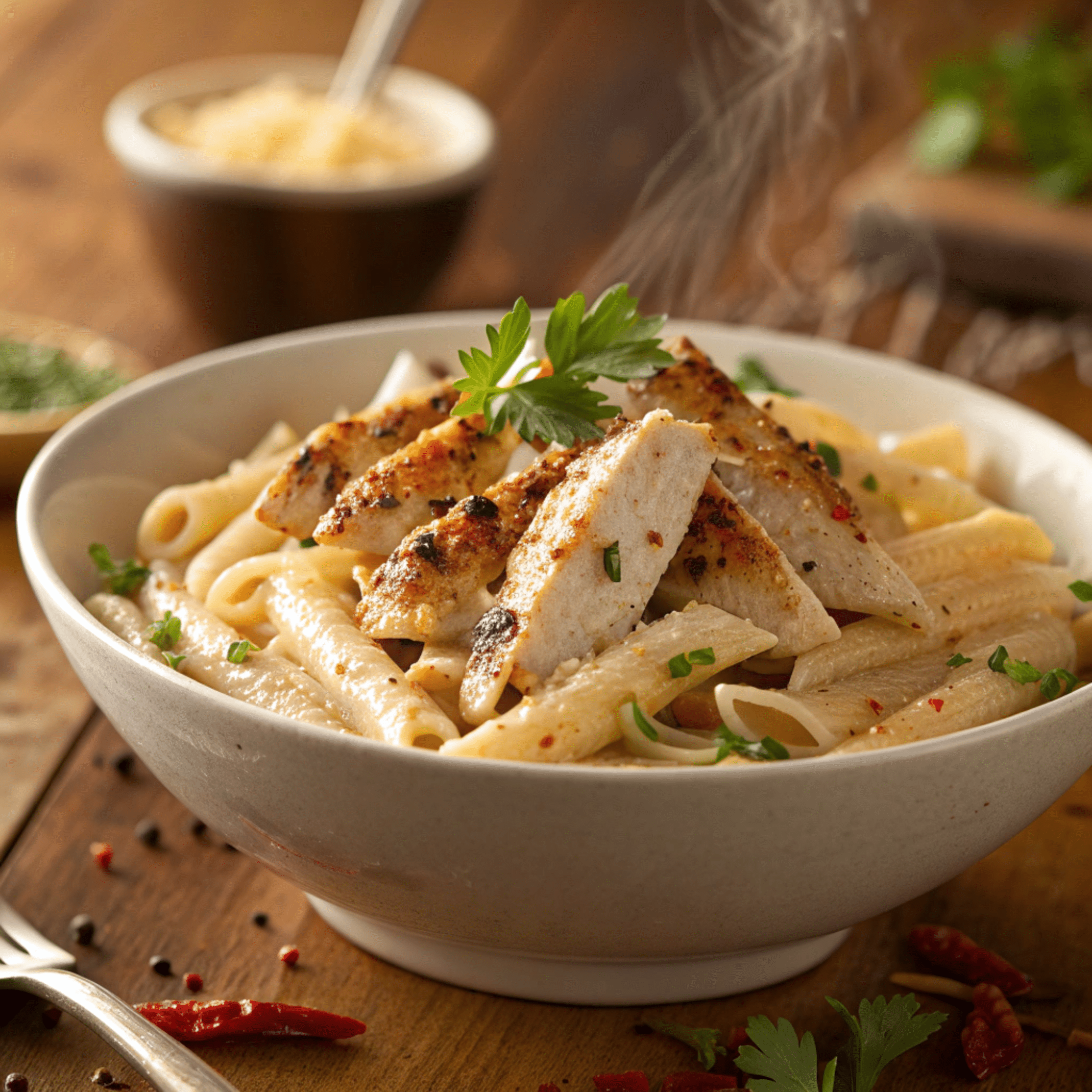 Voodoo pasta Dave and Busters creamy Cajun recipe