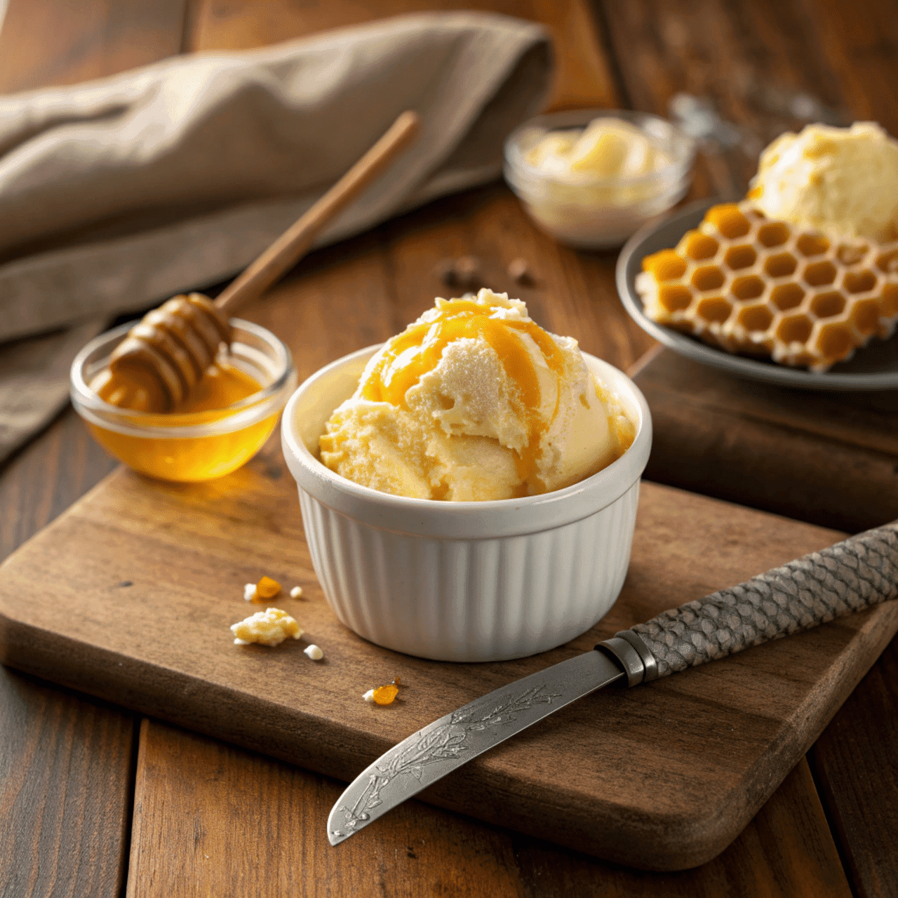 Golden Corral Honey Butter Recipe creamy spread in bowl