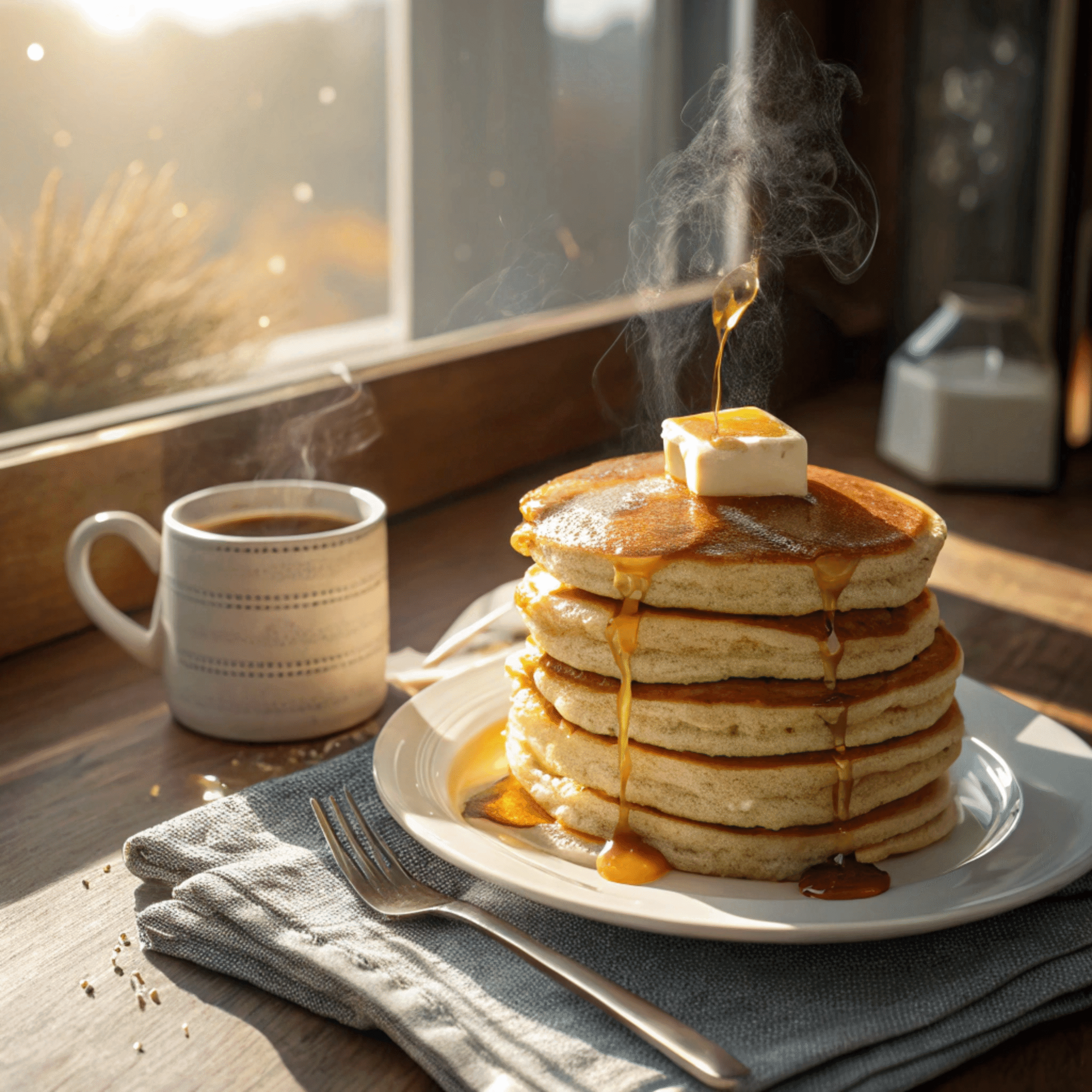 Dupar’s Pancake Recipe – Classic Diner-Style Pancakes with Butter and Syrup