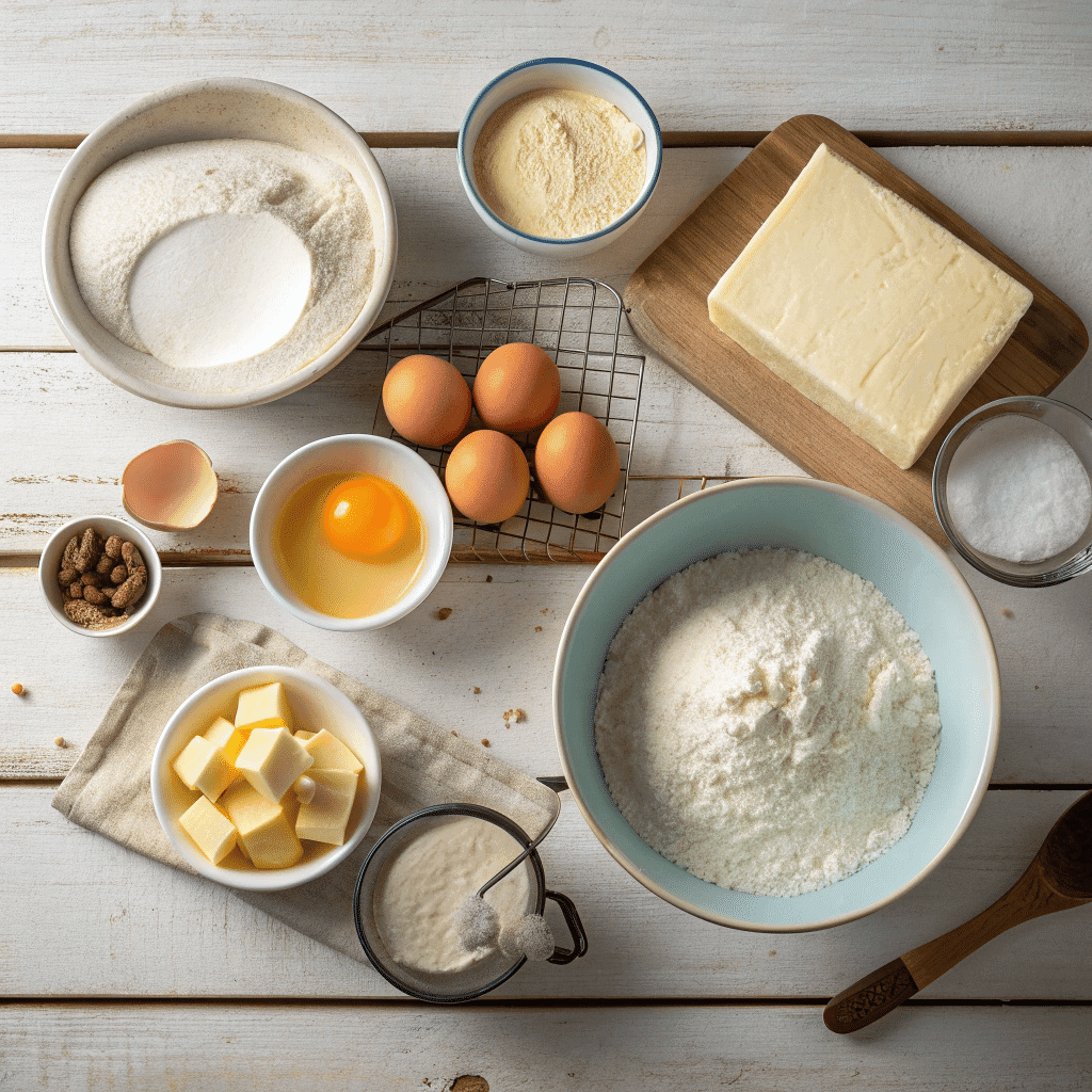 Dupar’s Pancake Recipe Ingredients – Buttermilk, Flour, Butter, Eggs