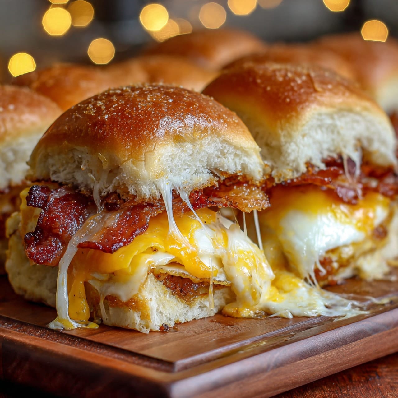 close_up_of_gooey_bacon_egg_and_cheese close up of gooey bacon egg and cheese