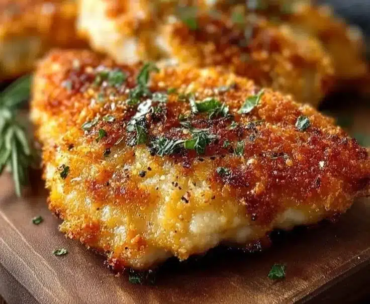 Air Fryer Parmesan Crusted Chicken