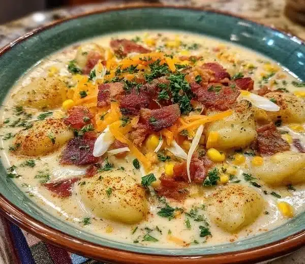 Bacon Cheddar Gnocchi Soup