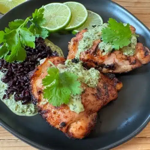 Best Peruvian Chicken with Creamy Green Sauce Recipe