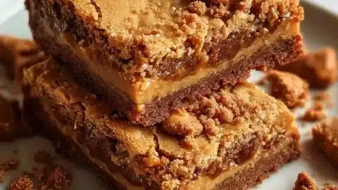 Biscoff Blondies Chewy Cookie Butter Dessert Bars