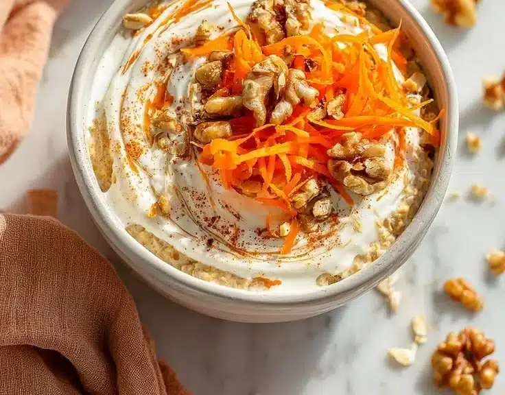 Carrot Cake Overnight Oats 1 Carrot Cake Overnight Oats