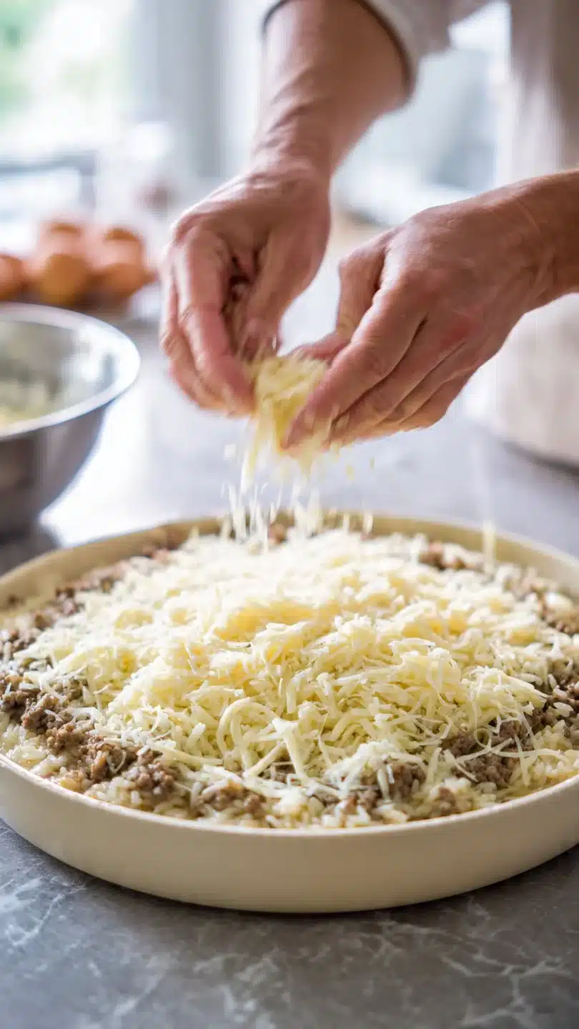 Cheesy Ground Beef and Rice Casserole