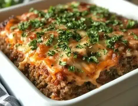 Cheesy Loaded Meatloaf Casserole