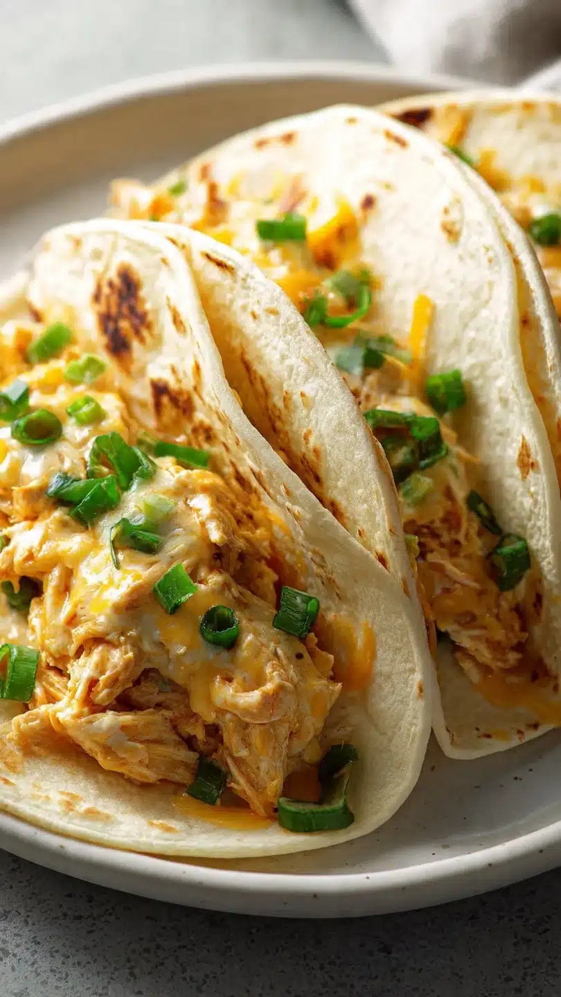 Creamy Cheddar Ranch Chicken Tacos 1 Creamy Cheddar Ranch Chicken Tacos