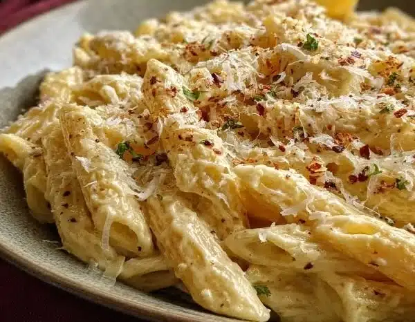 Creamy Italian Three-Cheese Pasta