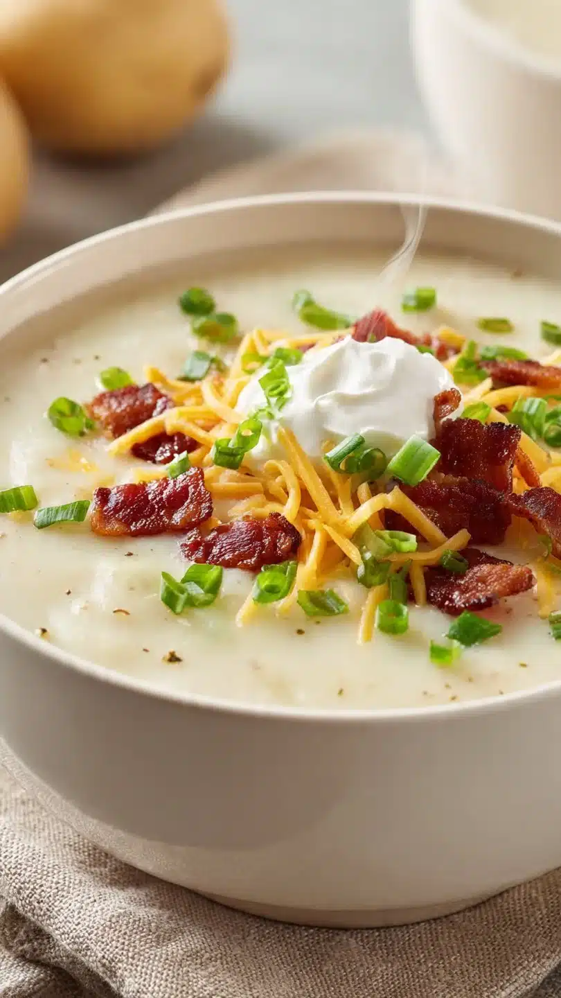 Creamy Loaded Baked Potato Soup 2 Creamy Loaded Baked Potato Soup