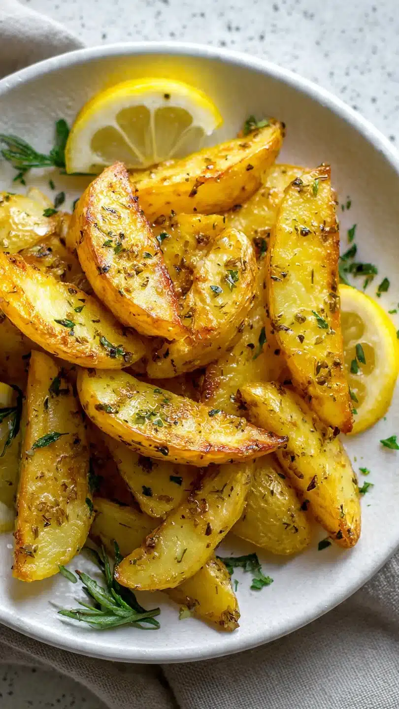 Crispy Greek Lemon Potatoes 2 Crispy Greek Lemon Potatoes
