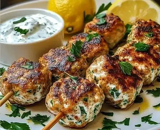 Delicious Chicken Koftas with Creamy Garlic You’ll Love! 2 Delicious Chicken Koftas with Creamy Garlic You’ll Love!