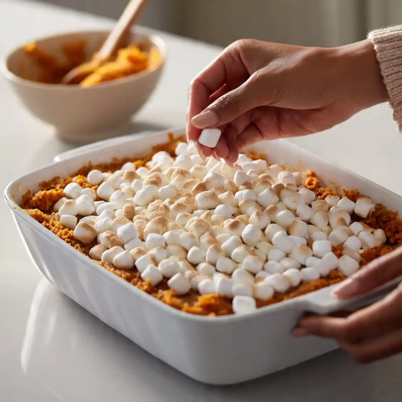 Easy Sweet Potato Casserole with Marshmallows