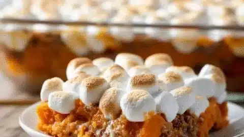 Easy Sweet Potato Casserole with Marshmallows