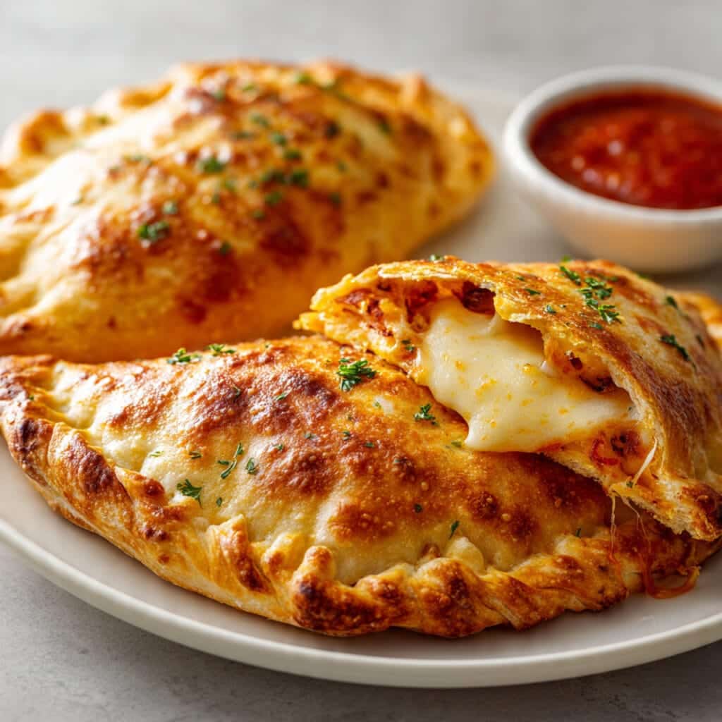 easy calzones baked until golden brown and 1