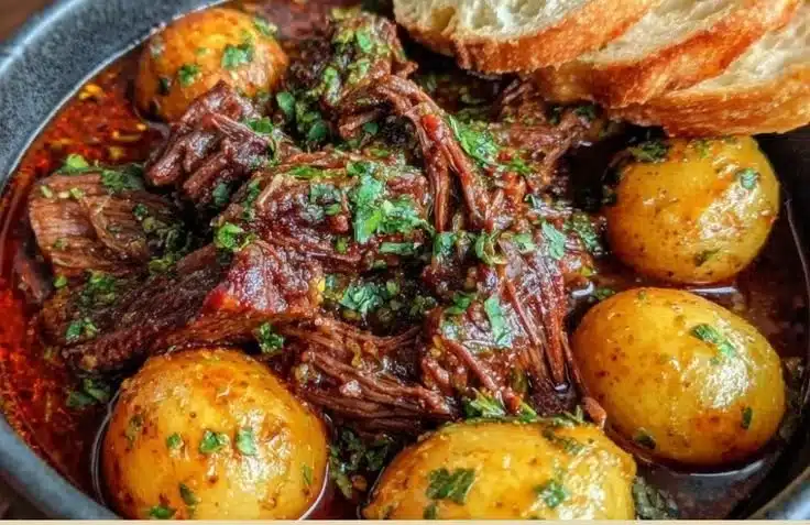 Garlic Butter Beef with Potatoes