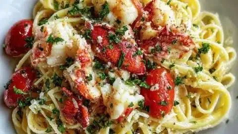 Garlic Butter Lobster Linguine