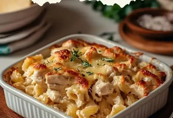 Garlic Parmesan Chicken Pasta Bake Recipe 1 Garlic Parmesan Chicken Pasta Bake Recipe