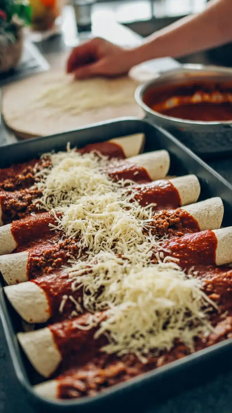 Ground Beef Enchiladas