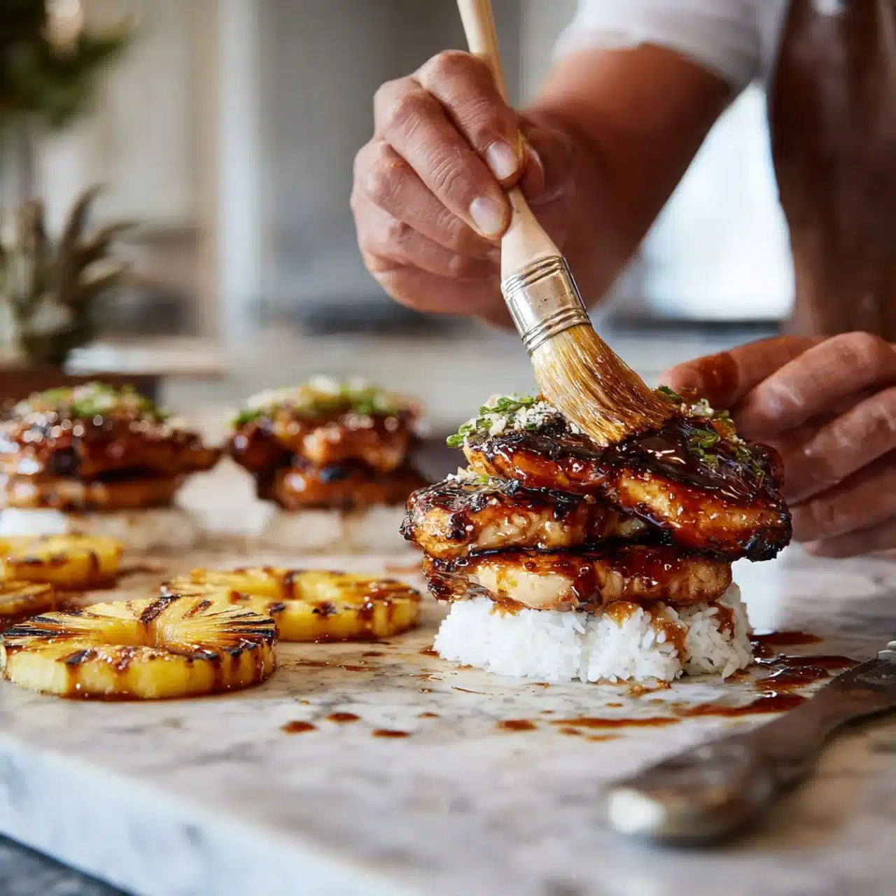 Hawaiian Huli Huli Chicken Stack 1 Hawaiian Huli Huli Chicken Stack