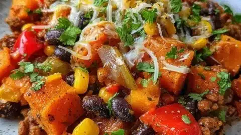 Healthy Sweet Potato and Ground Turkey Bake 1 Healthy Sweet Potato and Ground Turkey Bake
