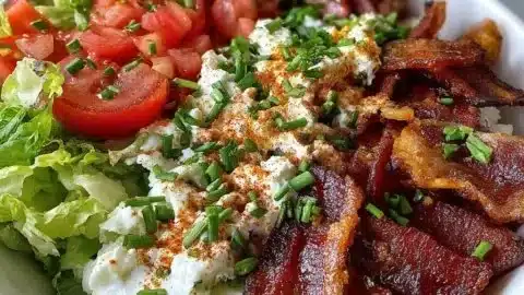 High Protein BLT Cottage Cheese Bowl