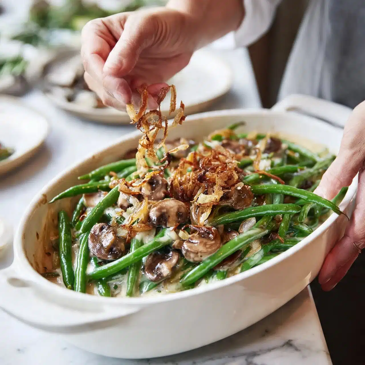 Ina Garten–Style Green Bean Casserole