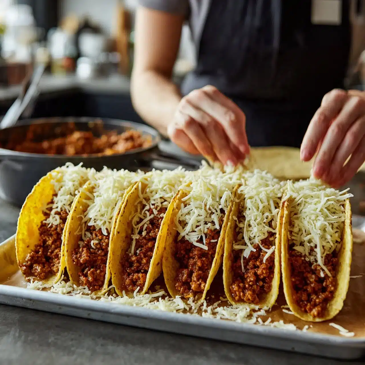 Oven-Baked Cheesy Tacos 1 Oven-Baked Cheesy Tacos