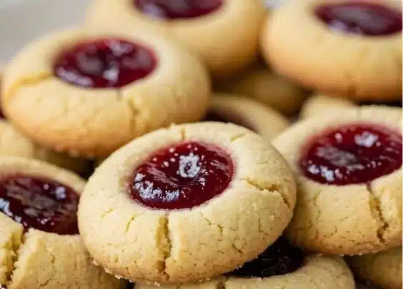 Peanut Butter and Jelly Thumbprint Cookies Recipe