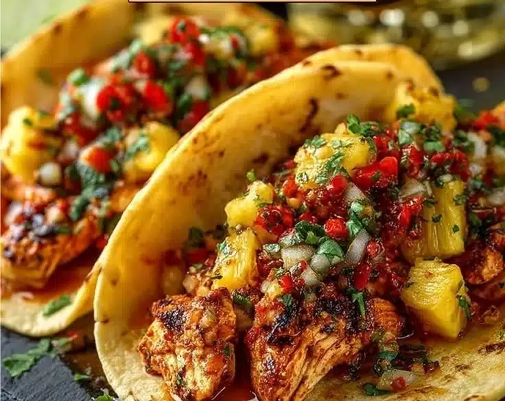 Pineapple Chicken Tacos