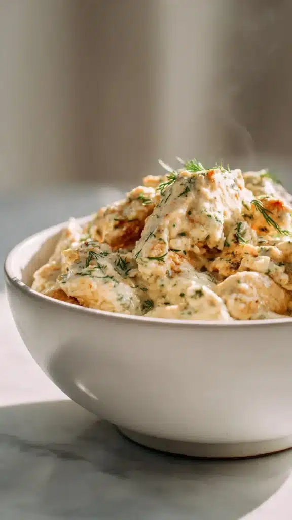 Crock Pot Ranch Chicken Recipe with flavorful seasoning and tender chicken