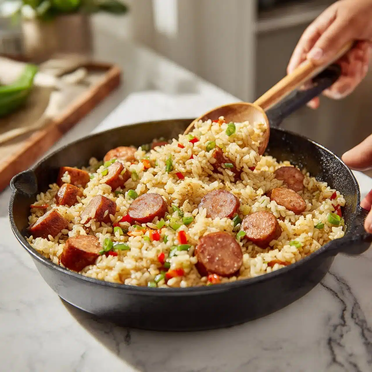 Sausage and Rice Skillet 1 Sausage and Rice Skillet