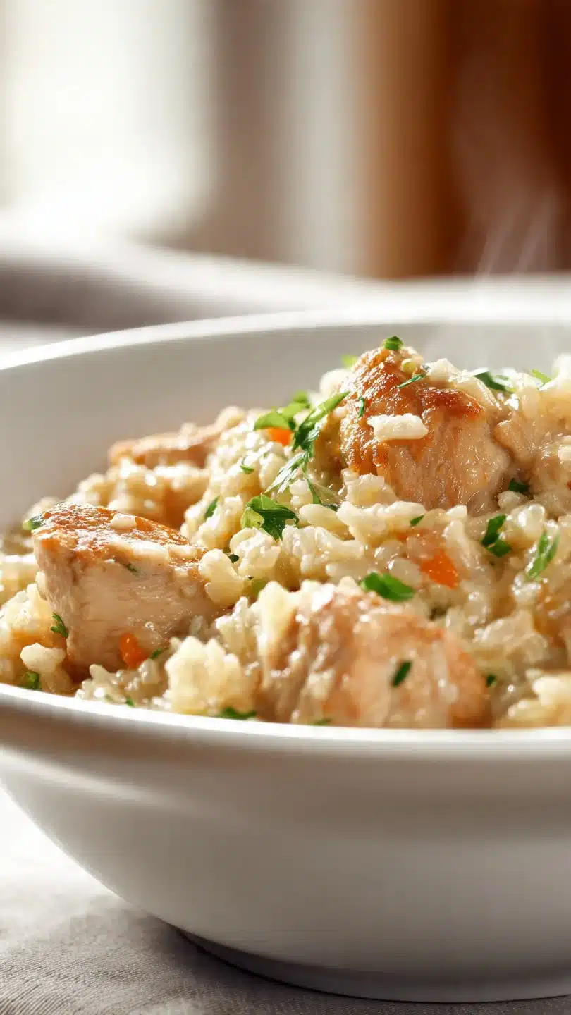 Savory Slow Cooker Chicken and Rice Casserole for Busy Nights